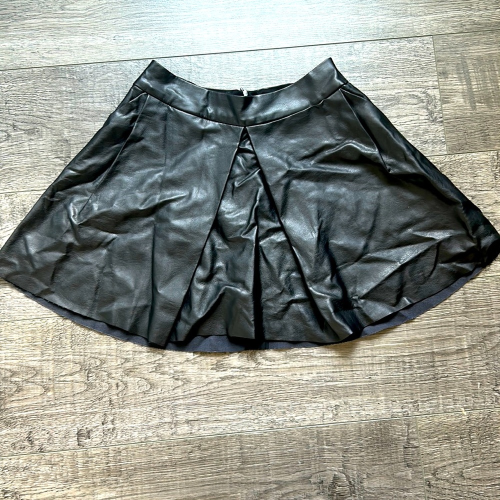 Amanda Uprichard Faux Leather Mini Skirt